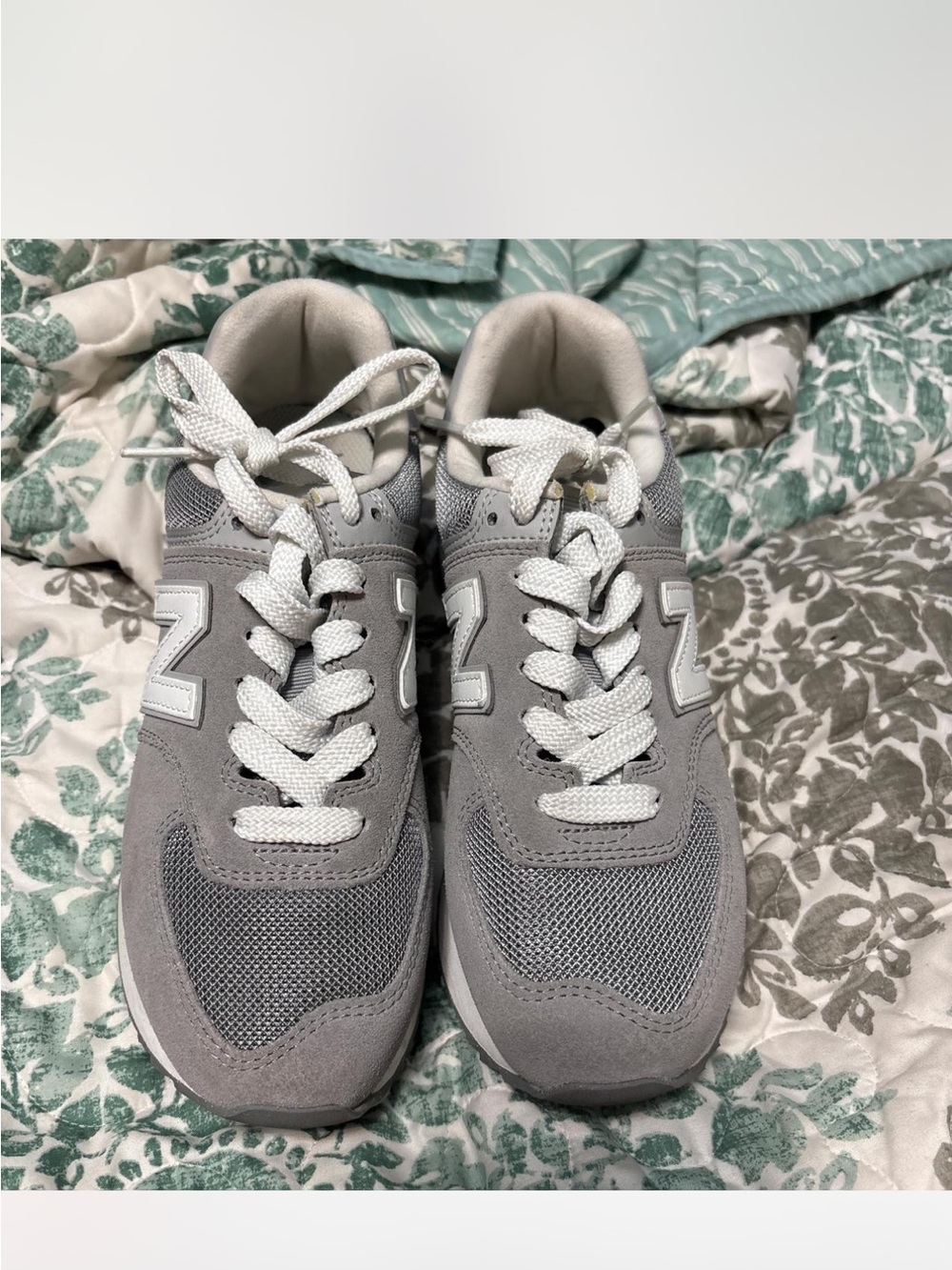 New Balance Gray Women's Lace-Up Sneakers